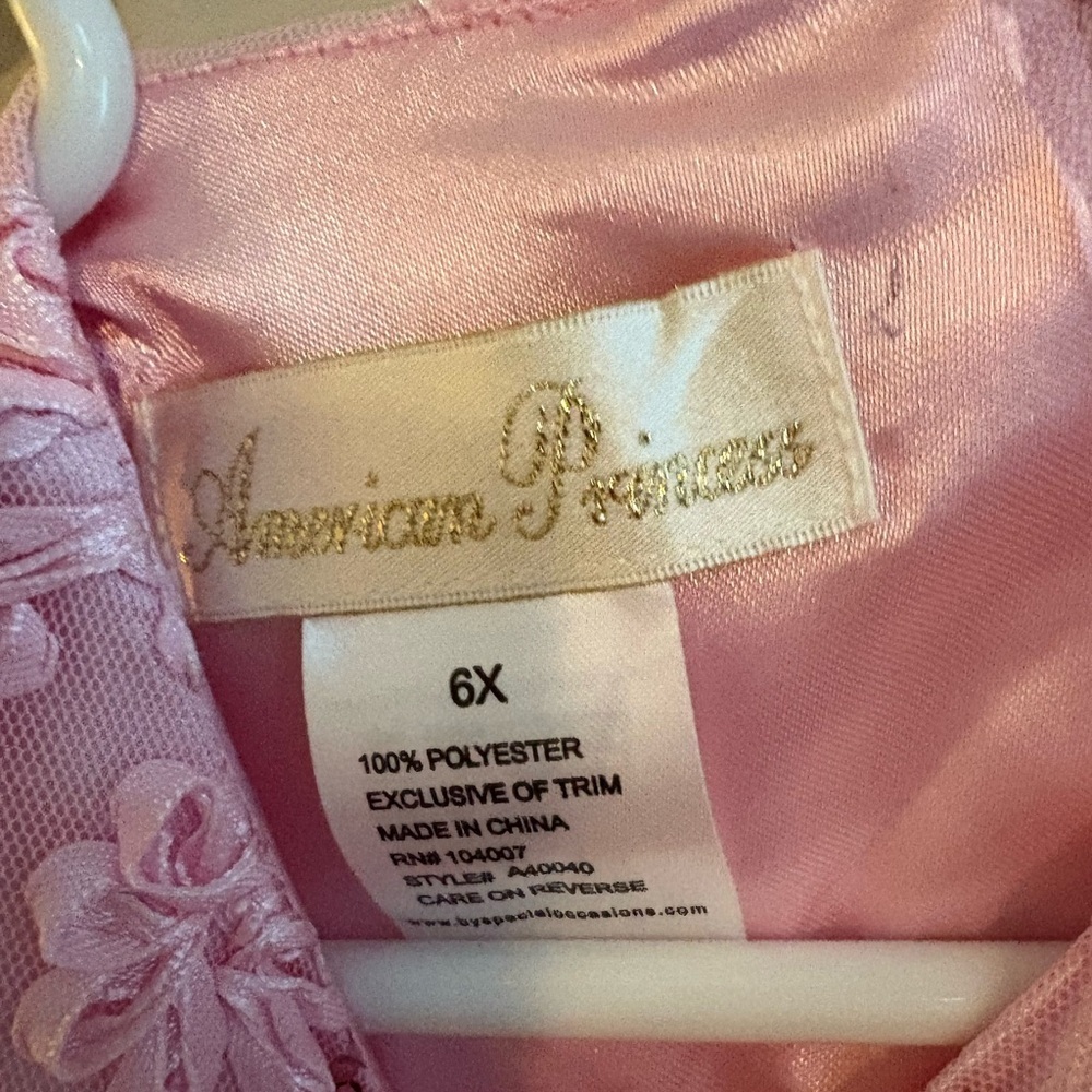 American Princess Pink and Purple Floral Dress - Picture 3 of 6